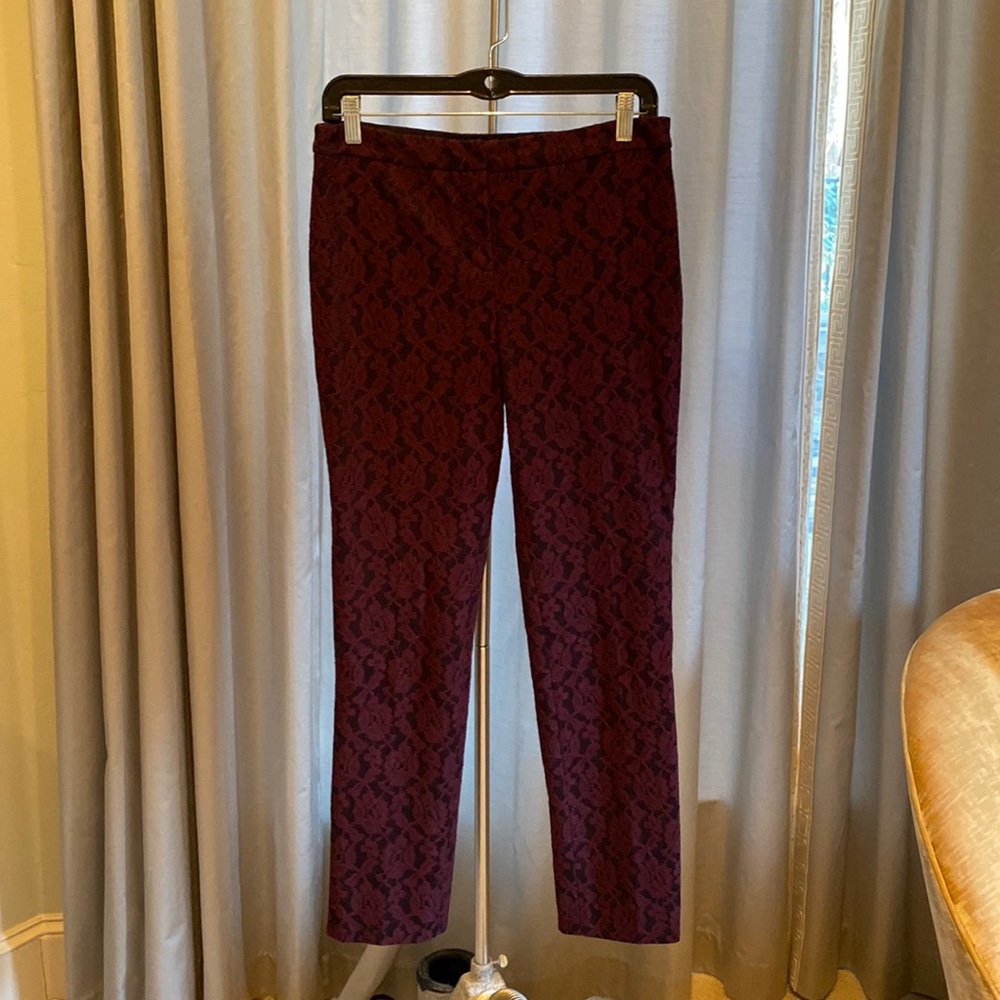 Dressy lace slim pant